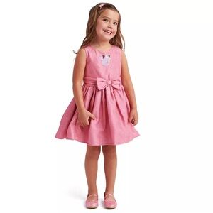 Disney Minnie Mouse Fancy Dress Girls Size 2 Pink Shimmer Sequins Sparkle Cutesy